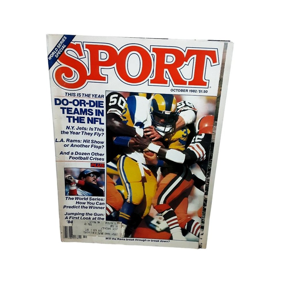 Sport Magazine October 1982 Anthony Thompson Los Angeles Rams World Series